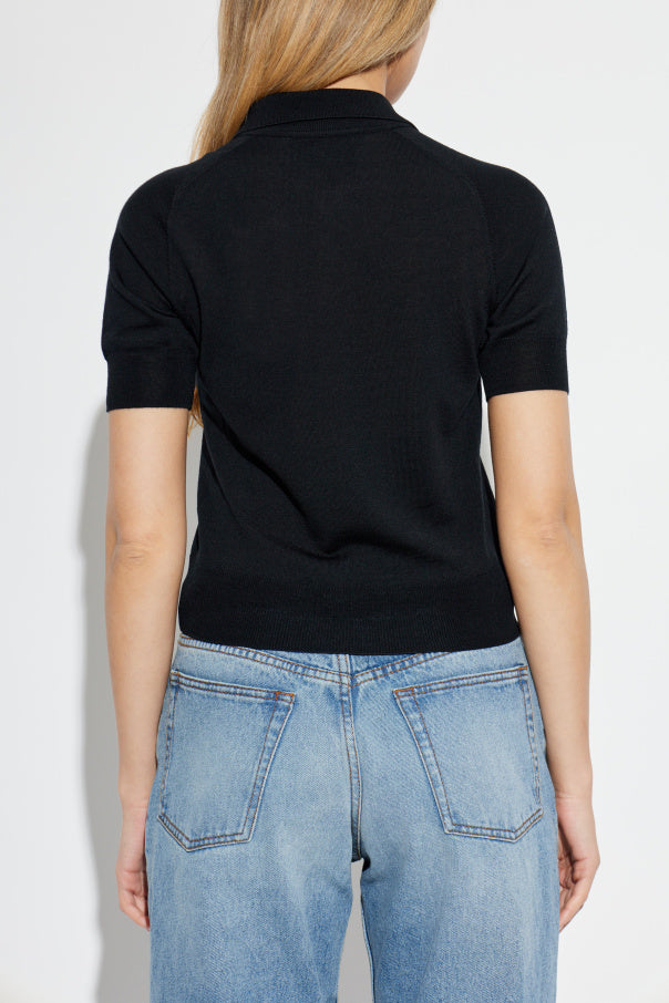 Ami Alexandre Mattiussi BLACK Wool polo 4