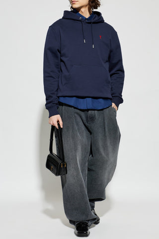 Ami Alexandre Mattiussi NAVY BLUE Sweatshirt with logo 2