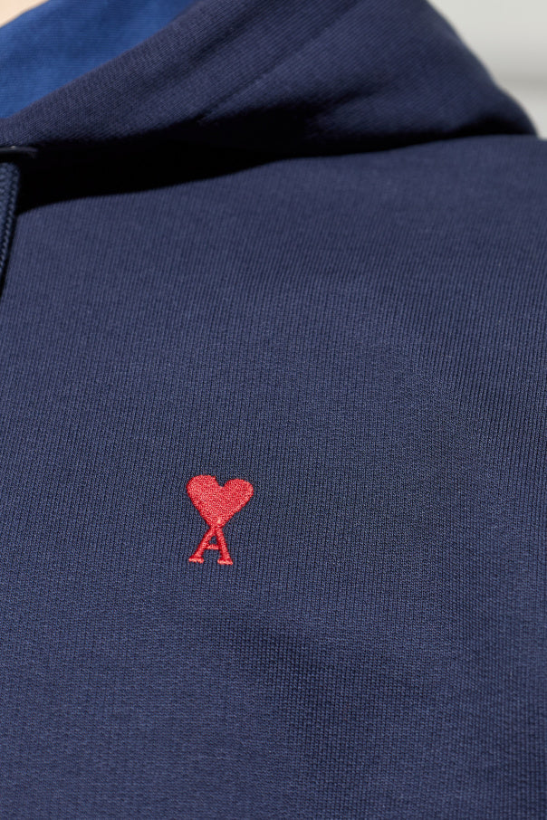 Ami Alexandre Mattiussi NAVY BLUE Sweatshirt with logo 5