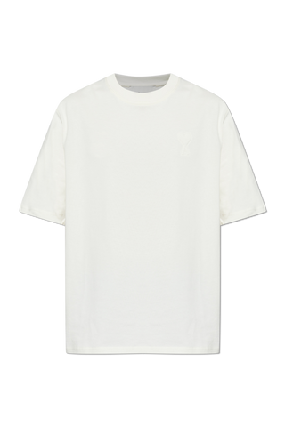 Ami Alexandre Mattiussi cream T-shirt with logo 1