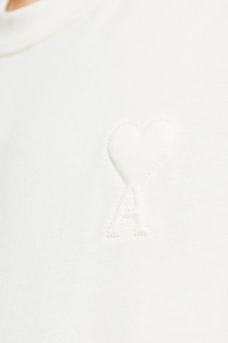 Ami Alexandre Mattiussi cream T-shirt with logo 5