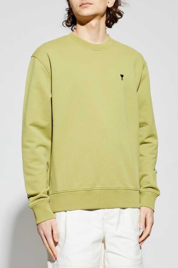Ami Alexandre Mattiussi GREEN Sweatshirt with logo 3