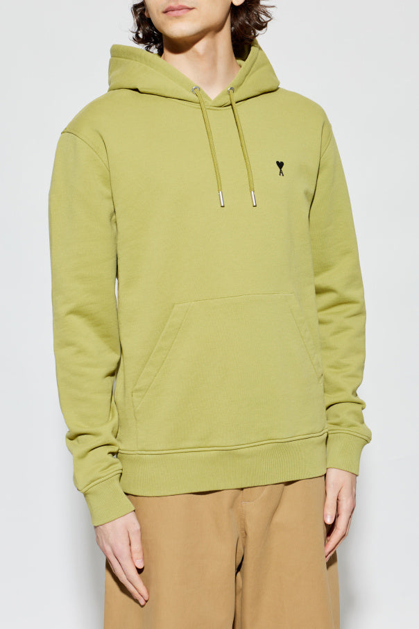 Ami Alexandre Mattiussi GREEN Sweatshirt with logo 3