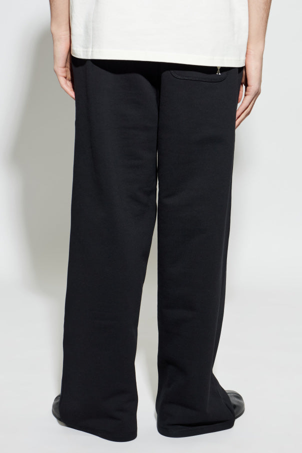 Ami Alexandre Mattiussi BLACK Wide-leg sweatpants 4