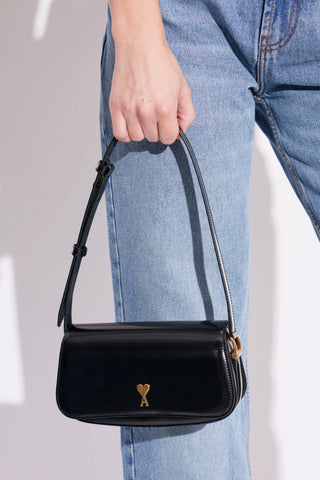 Ami Alexandre Mattiussi BLACK ‘Paris Paris’ shoulder bag 2