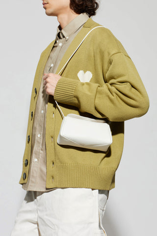 Ami Alexandre Mattiussi WHITE 'Carrousel Mini' shoulder bag 3
