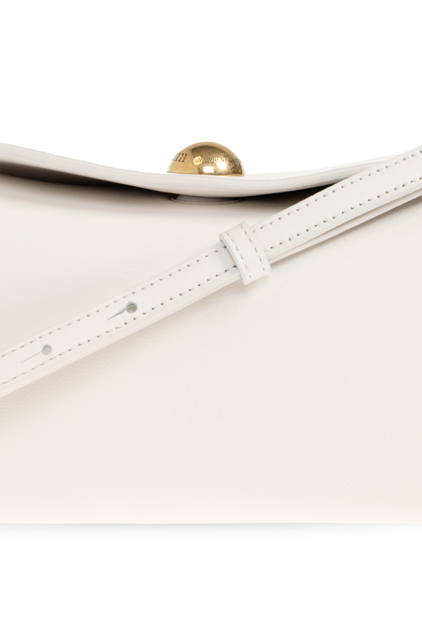 Ami Alexandre Mattiussi WHITE 'Carrousel Mini' shoulder bag 7