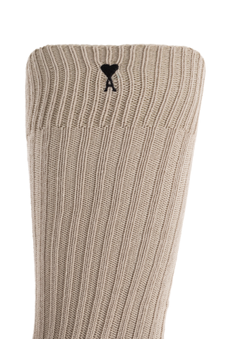 Ami Alexandre Mattiussi beige Cotton socks 2