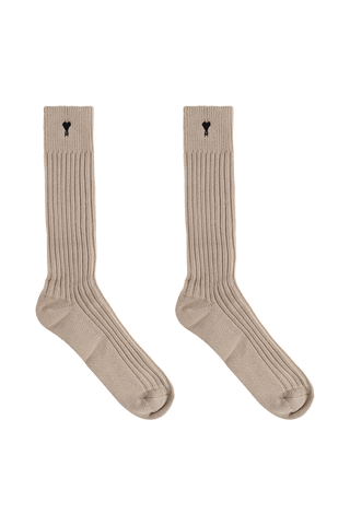 Ami Alexandre Mattiussi beige Cotton socks 4