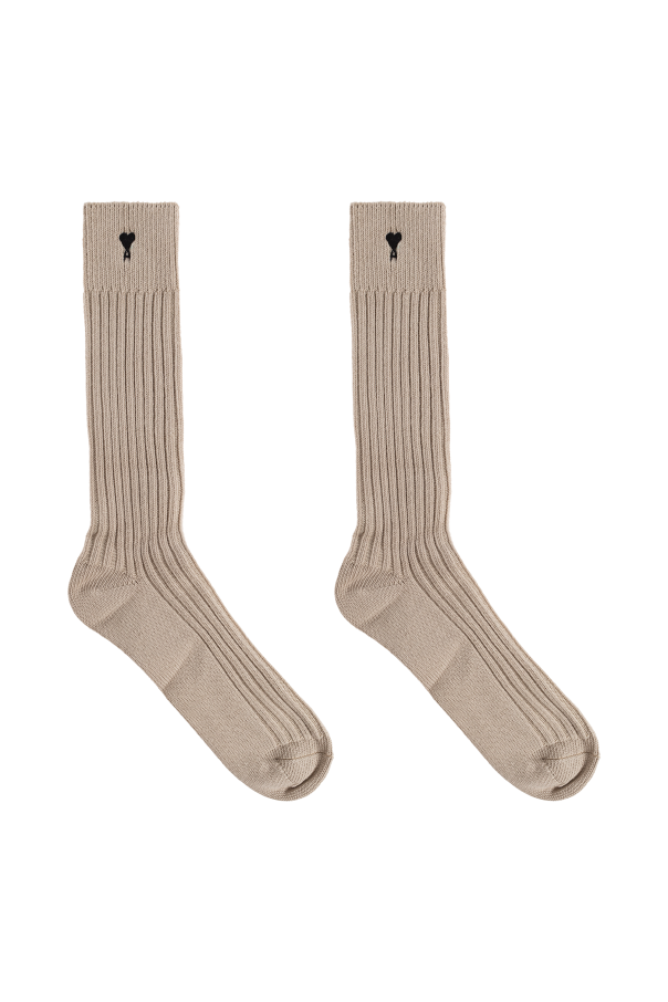 Ami Alexandre Mattiussi beige Cotton socks 4