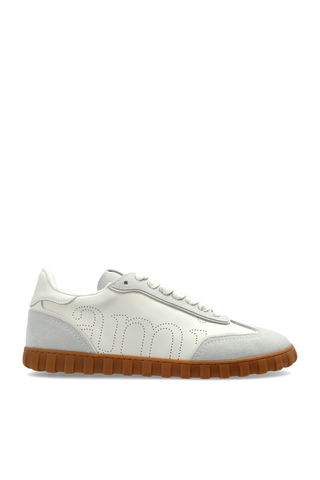 Ami Alexandre Mattiussi cream Sports shoes with logo 1