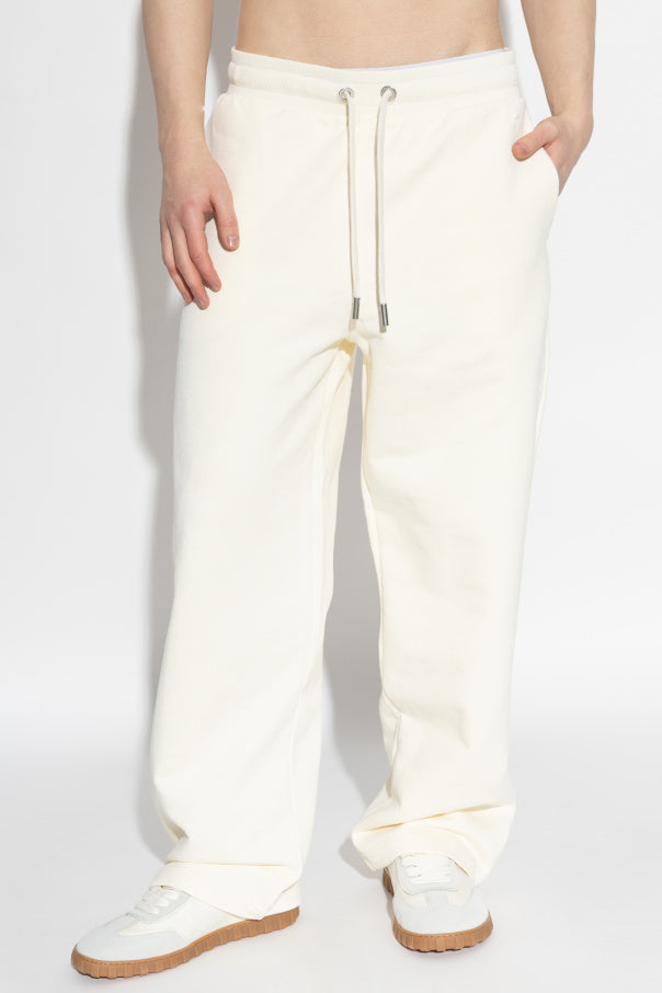 Ami Alexandre Mattiussi cream Wide-leg sweatpants 3