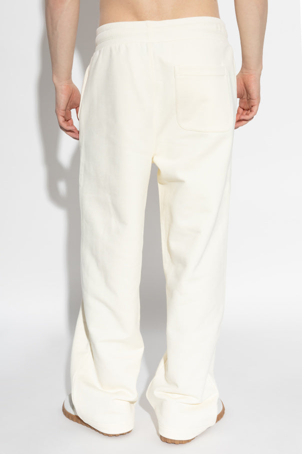Ami Alexandre Mattiussi cream Wide-leg sweatpants 4
