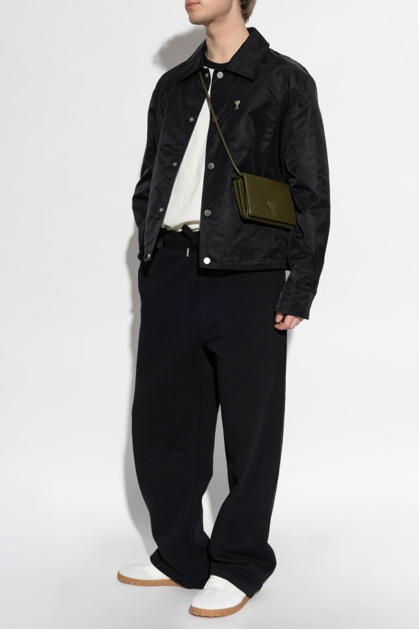 Ami Alexandre Mattiussi BLACK Wide-leg sweatpants 2