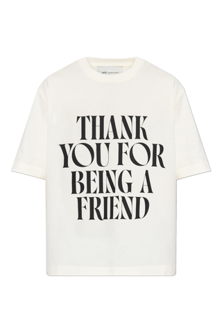 Ami Alexandre Mattiussi cream T-shirt with print 1