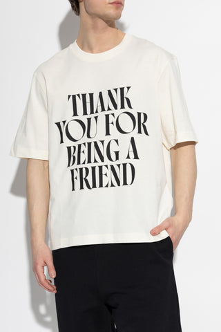 Ami Alexandre Mattiussi cream T-shirt with print 3
