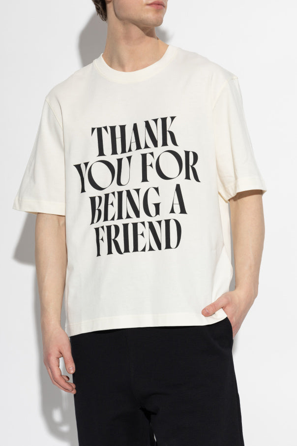 Ami Alexandre Mattiussi cream T-shirt with print 3