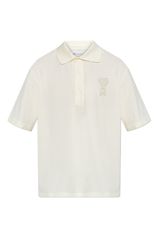 Ami Alexandre Mattiussi cream Polo with patch 1