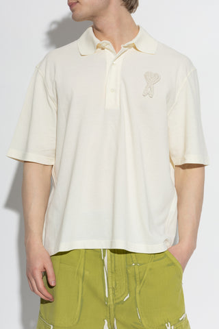 Ami Alexandre Mattiussi cream Polo with patch 3