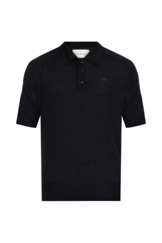 Ami Alexandre Mattiussi BLACK Wool polo 1