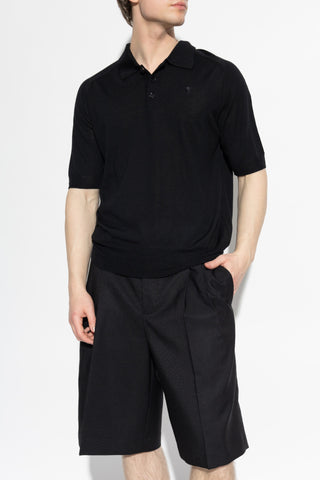 Ami Alexandre Mattiussi BLACK Wool polo 3