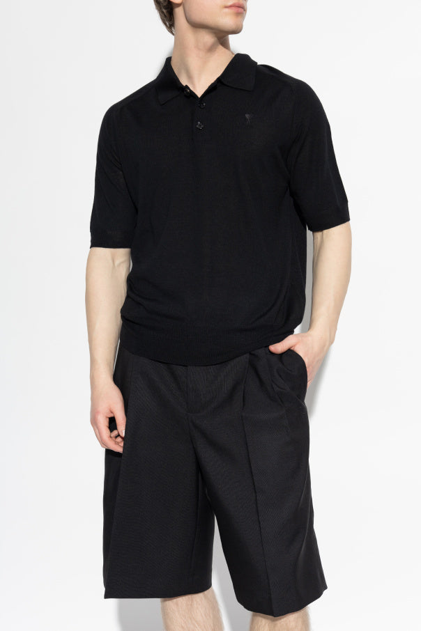 Ami Alexandre Mattiussi BLACK Wool polo 3