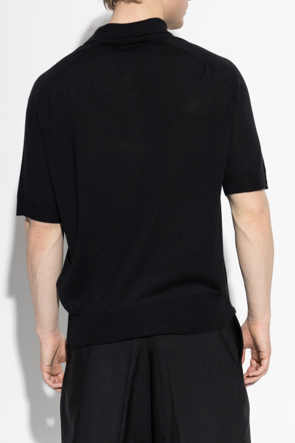 Ami Alexandre Mattiussi BLACK Wool polo 4