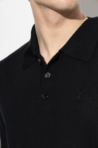 Ami Alexandre Mattiussi BLACK Wool polo 5