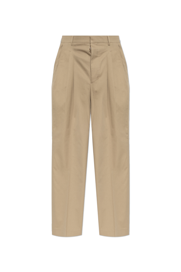 Ami Alexandre Mattiussi beige Straight-leg trousers 1