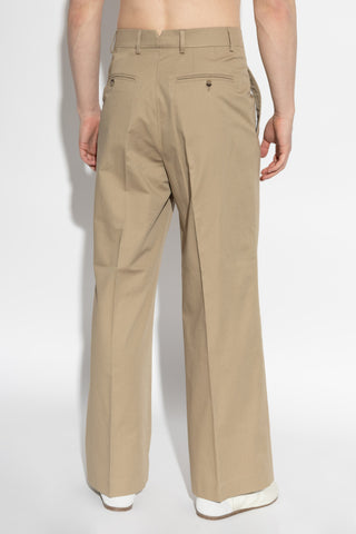 Ami Alexandre Mattiussi beige Straight-leg trousers 4