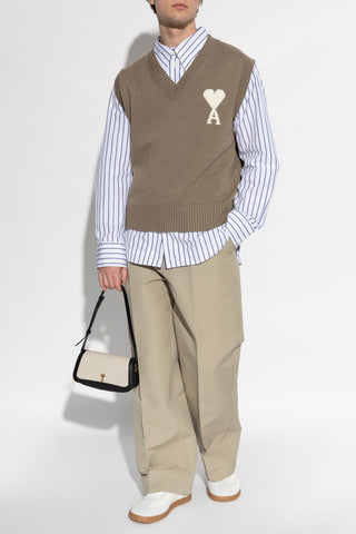 Ami Alexandre Mattiussi beige Loose-fit trousers 2