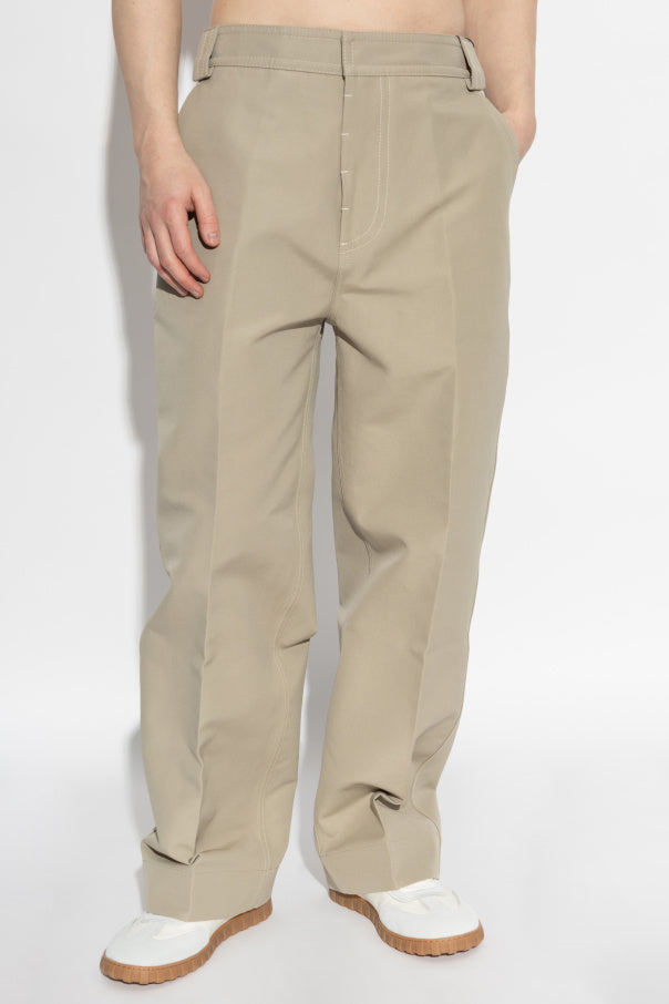 Ami Alexandre Mattiussi beige Loose-fit trousers 3