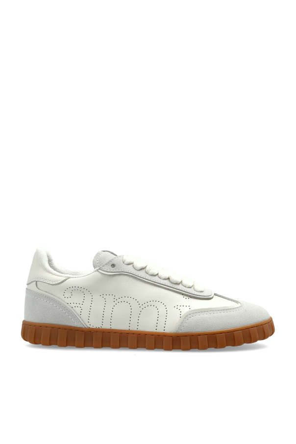 Ami Alexandre Mattiussi cream Sports shoes with logo 1