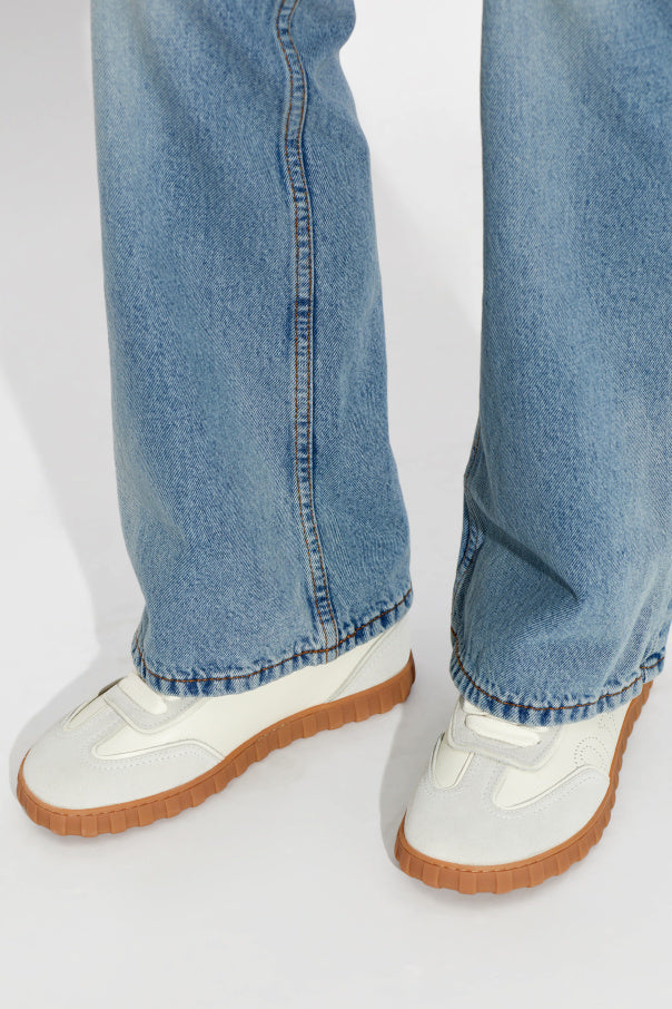 Ami Alexandre Mattiussi cream Sports shoes with logo 2