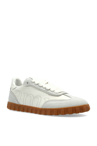 Ami Alexandre Mattiussi cream Sports shoes with logo 4