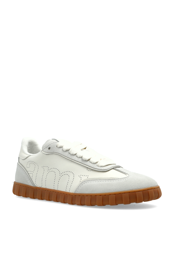 Ami Alexandre Mattiussi cream Sports shoes with logo 4