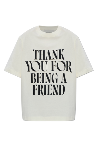 Ami Alexandre Mattiussi cream T-shirt with print 1