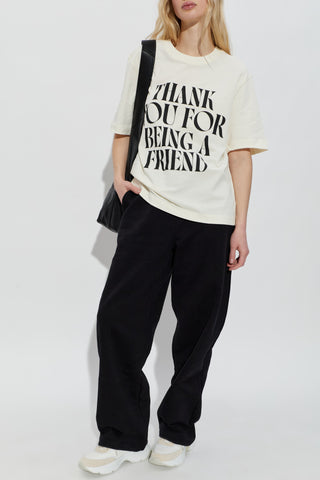 Ami Alexandre Mattiussi cream T-shirt with print 2