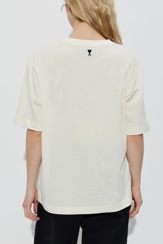 Ami Alexandre Mattiussi cream T-shirt with print 4
