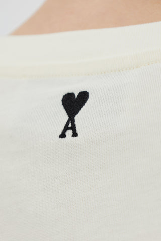 Ami Alexandre Mattiussi cream T-shirt with print 5