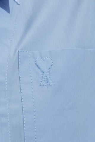 Ami Alexandre Mattiussi BLUE ‘Oversize’ shirt 5