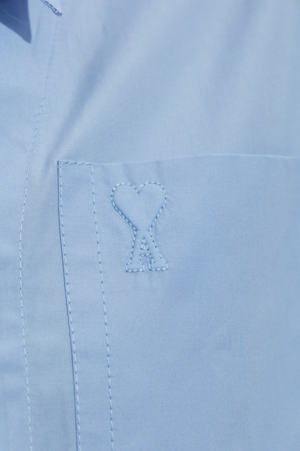 Ami Alexandre Mattiussi BLUE ‘Oversize’ shirt 5
