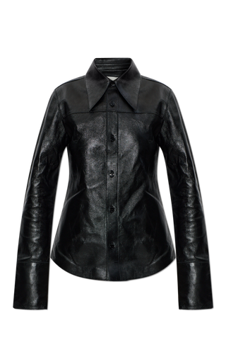 Ami Alexandre Mattiussi BLACK Leather shirt 1