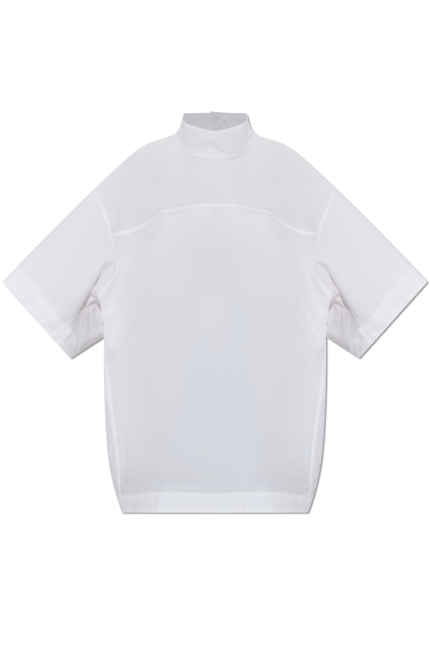 Ami Alexandre Mattiussi WHITE Shirt with a stand-up collar 1