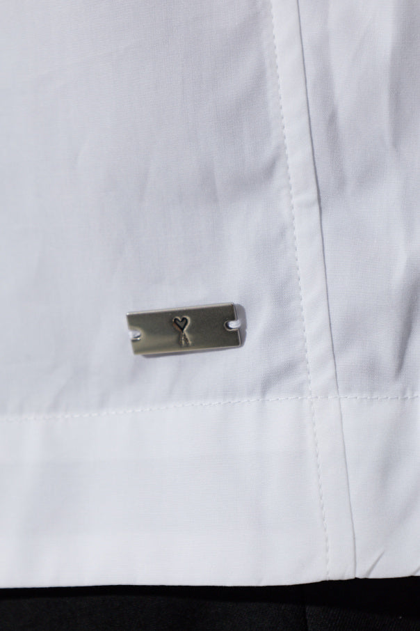 Ami Alexandre Mattiussi WHITE Shirt with a stand-up collar 5