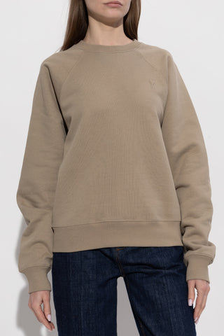 Ami Alexandre Mattiussi beige "Oversize" sweatshirt 3