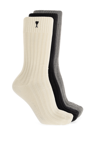 Ami Alexandre Mattiussi MULTICOLOUR Three-pack of socks 2