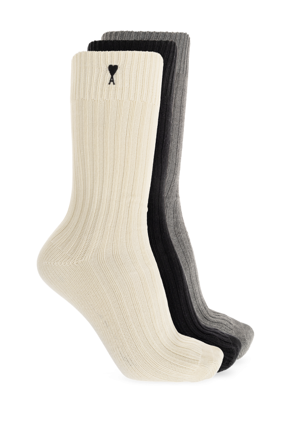Ami Alexandre Mattiussi MULTICOLOUR Three-pack of socks 2