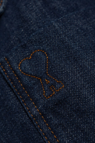 Ami Alexandre Mattiussi NAVY BLUE Oversize denim shirt 5