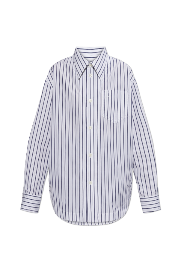 Ami Alexandre Mattiussi WHITE Striped shirt 1